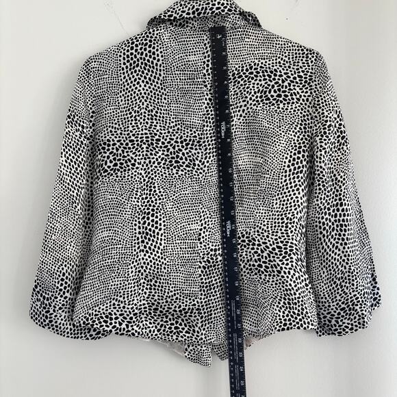 Vintage 1980s Jones New York 100% Silk Blouse Size 6 - Picture 4 of 5